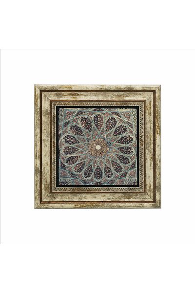 Sadrazam Sa'Di-Yi Shirazi Mausoleum Dome Printed Natural Stone Painting (25 X 25 Kd-67)