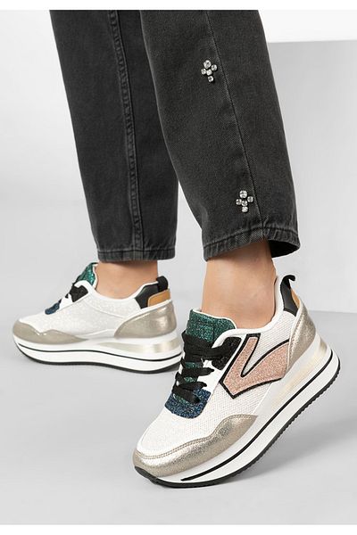 B T Shoes Sneakers Cu Platformă Tarika Aurii