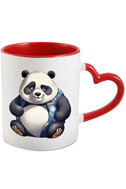 StoryGift Romania Cana Cu Un Urs Panda Gras | Ilustratie | Animal Pe Cale De Disparitie | Obezitat, Cu ,stg