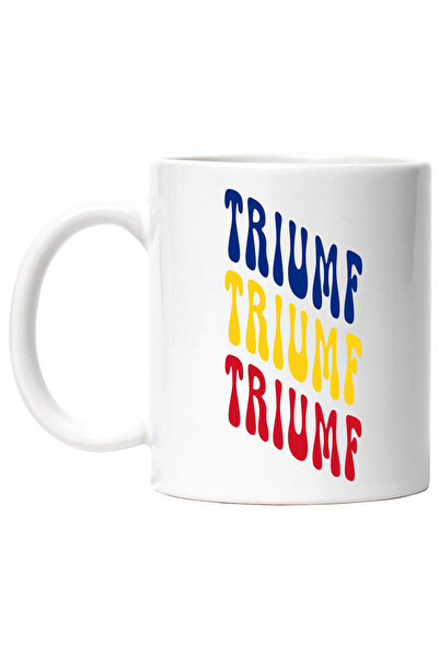 StoryGift Romania Cana Cuvantul Triumf, In Culorile Steagului Romaniei, Rosu,...