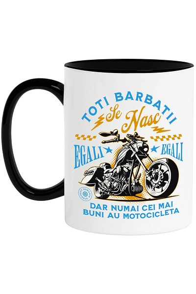 StoryGift Romania Vintage Motorcycle Mug Classic Travel Passion Hobby Message All Men, With
