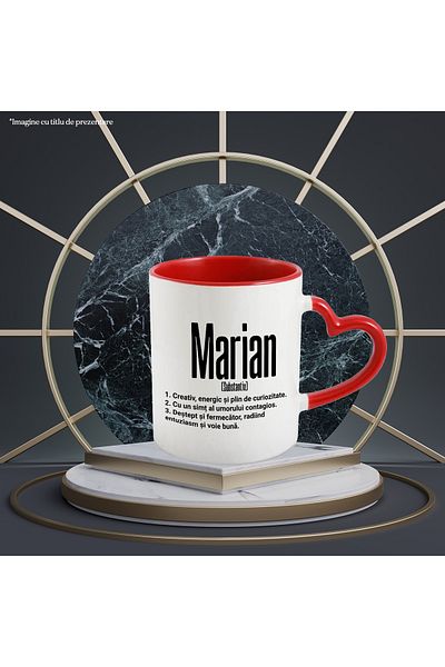 StoryGift Romania Mug With The Name Marian, With Motivational Message, Creative, Energetic, Curious, Smart,, With ,STG.