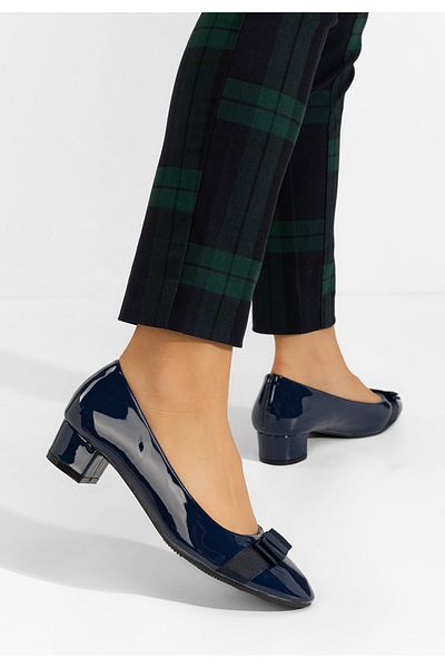 B T Shoes Pantofi Cu Toc Mic Jacki V4 Navy