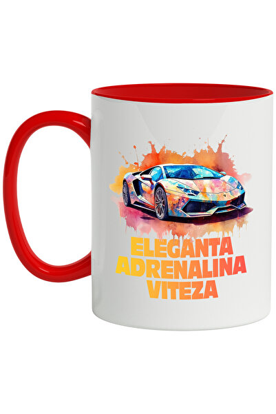 StoryGift Romania Cana Cu Mesaj Eleganta Adrenalina Viteza, Masina Sport, Mul...