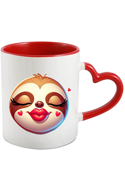 StoryGift Romania Cana Cu O Femela Sloth/lenesa Care Da Un Pupic | Ilustratie...