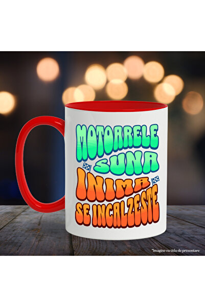 StoryGift Romania Mug engines sound heart warms car lovers, 330ml, Ceramic with Handle, With,STG.