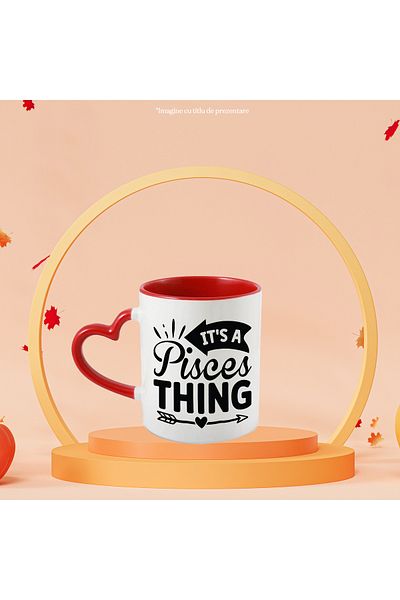 StoryGift Romania Pisces zodiac sign mug with the message "It's a pisces thing, illustration, zodiac sign, astrologer, With ,STG