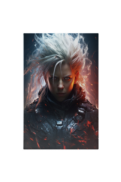 StoryGift Romania Tablou Canvas: Super Erou Galactic Lucrari De Arta, Costum, Intuneric, Albastru Electric, Acce