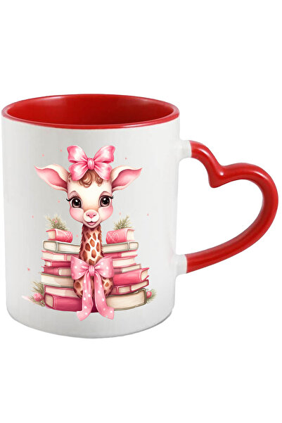 StoryGift Romania Cana Cu O Girafa Vesela | Ilustratie | Teancuri Cu Carti | ...