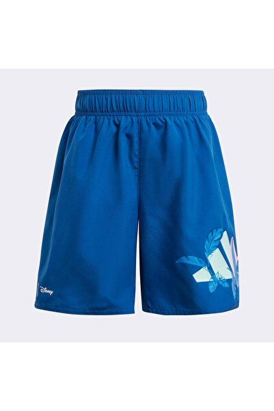 adidas شورت ملابس السباحة للأطفال باللون الأزرق من X Disney Lilo Stitch (JF8441)