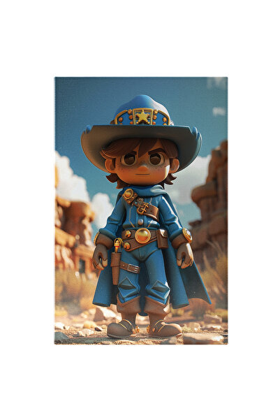 StoryGift Romania Tablou Canvas: Șeriful Băiețel Apără Canionul De Praf Pază ...