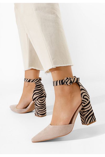B T Shoes Pantofi Cu Bareta Freya Zebra