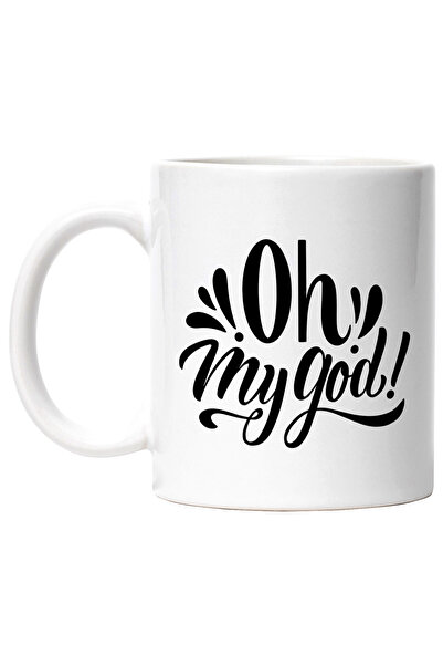 StoryGift Romania Cana Cu Textul "oh, My God!" - Oh, Dumnezeule Cu Maner Alb,...