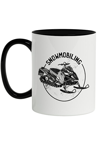 StoryGift Romania Cana Cu Mesaj Snowmobiling, Cerc, Sport, Iarna, Snow Jet, A...