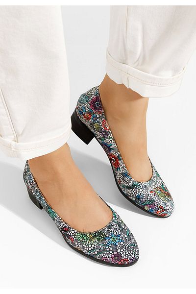 B T Shoes Montremy V7 Women's Natural Leather Shoes Multicolored