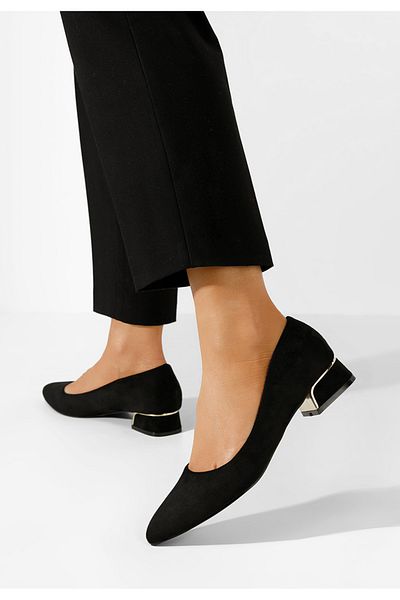 B T Shoes Pantofi Cu Toc Mic Lexie Negri