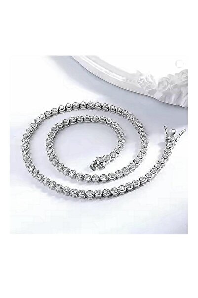 Erer Gümüş Gümüş 3 mm sıvama su yolu kolye