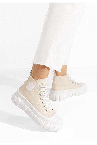 B T Shoes Tenisi Inalti Dama Dariona Bej