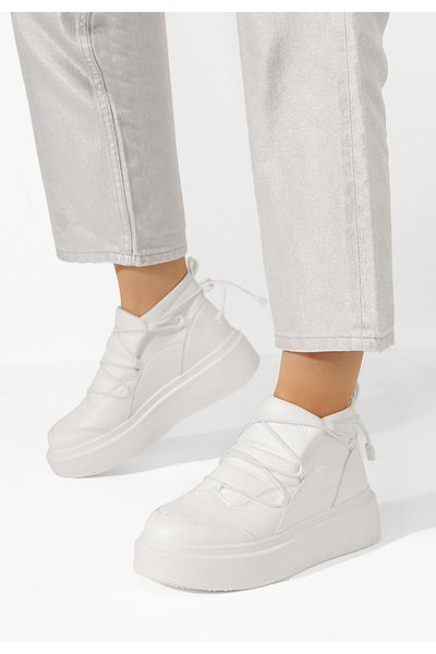 B T Shoes Sneakers Cu Platformă Eillia Albi