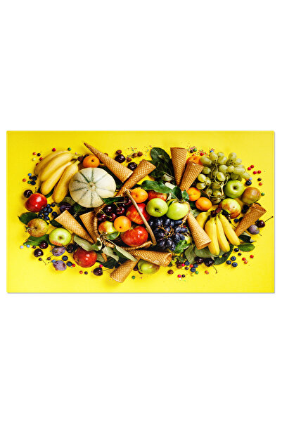 StoryGift Romania Tablou Canvas: Bucatarie Cu Produse Organice - Agricultura, Fructe, Desert, Verdeturi