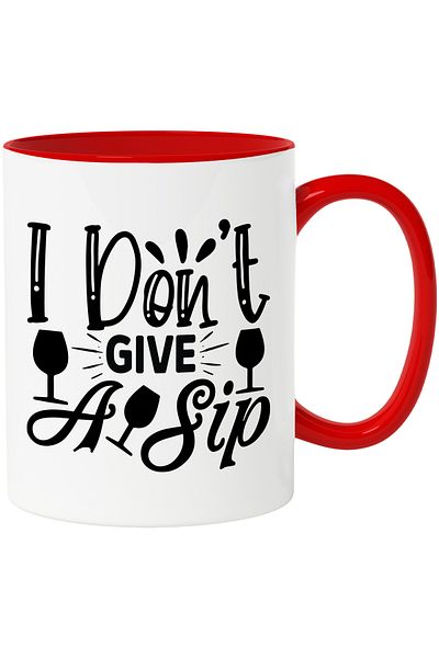 StoryGift Romania Mug with the text in English "I don't give a sip" - I don't give a careless sip, With
