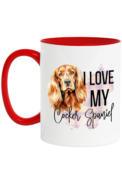 StoryGift Romania Cana Cu Mesajul "i Love My Cocker Spaniel", Caine, Animal De Companie, Ilustrati, Cu ,stg