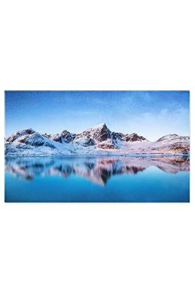 StoryGift Romania Tablou Canvas Munti In Timpul Noptii, Peisaj Montan, Scandinavia, Iarna, Arctica 3189