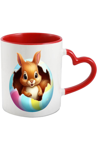 StoryGift Romania Cana Cu Un Pui De Veverita Care Iese Dintr-un Ou Spart | Il...