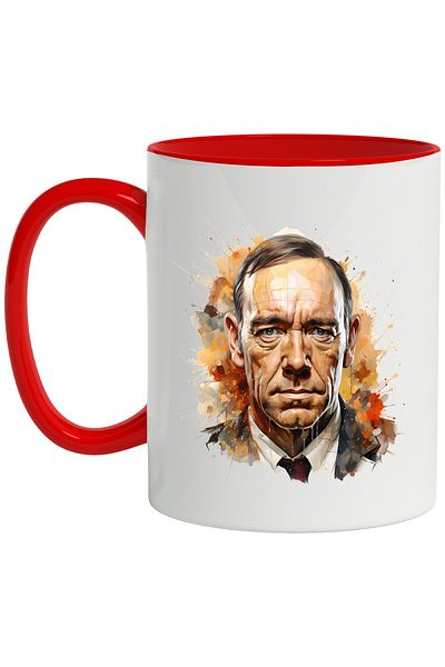 StoryGift Romania Mug With Tommy Lee Jones, Actor, Celebrity, Movie Lovers, Multicolor 330 m, With