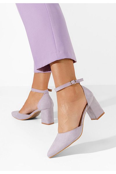 B T Shoes Pantofi Cu Toc Gros Alivila V2 Mov