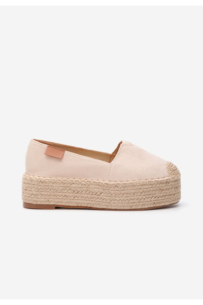 B T Shoes Béžové dámské espadrilky Laguna