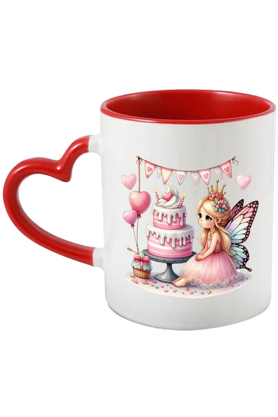 StoryGift Romania Cana Cu O Fetita Dragalasa | Zana | Aripi De Fluture | Inim...