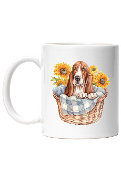 StoryGift Romania Cana Cu Beagle, Catel, Cos, Floarea Soarelui, Patura, Carou...