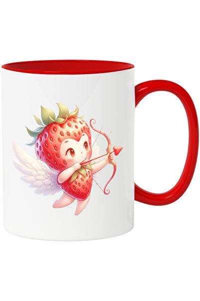 StoryGift Romania Cana Cu Un Bebelus Cupidon In Costum De Capsuna | Trage Cu Arcul | Aripi | Zboar, Cu ,stg
