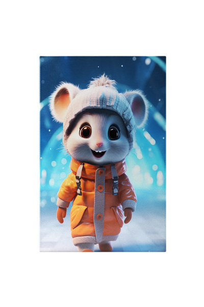 StoryGift Romania Tablou Canvas: Șoricel În Anotimpul Iarna- Desen Animat Pic...