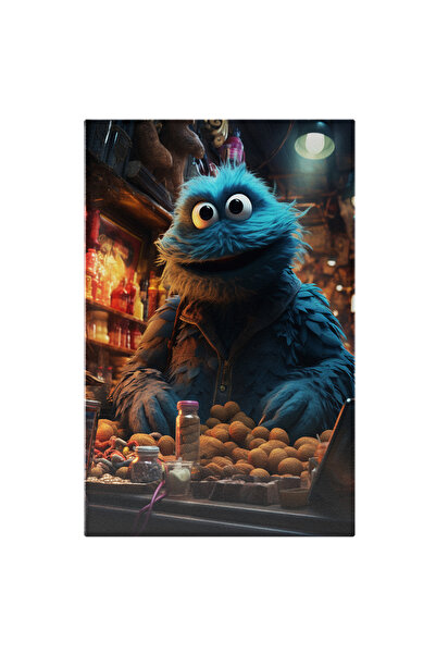 StoryGift Romania Tablou Canvas: Monstru De Prajituri La Magazin - Sesame Cre...