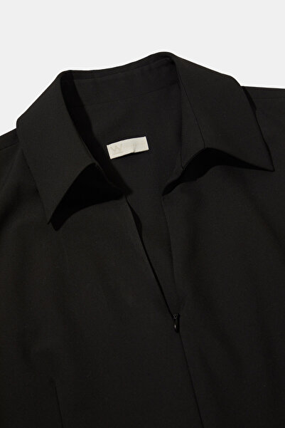 W Collection SİYAH KOLSUZ UZUN TULUM