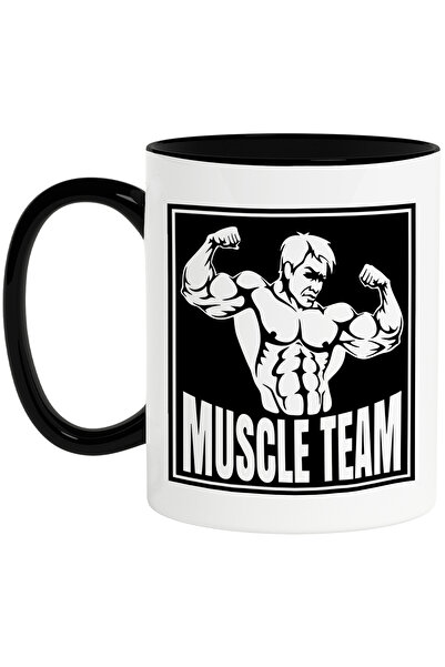 StoryGift Romania Cana Cu Un Culturist Si Cu Mesajul "muscle Team" - Echipa M...
