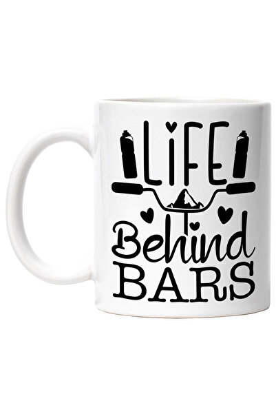 StoryGift Romania Cana Pentru Pasionatii De Plimbari Cu Bicla Si Mesajul "life Behind Bars" - Viat, Cu ,stg