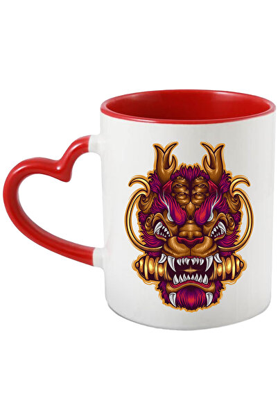 StoryGift Romania Cana Cu Dragon, Masca, Colti, Asiatic, Multicolor 330 Ml, C...