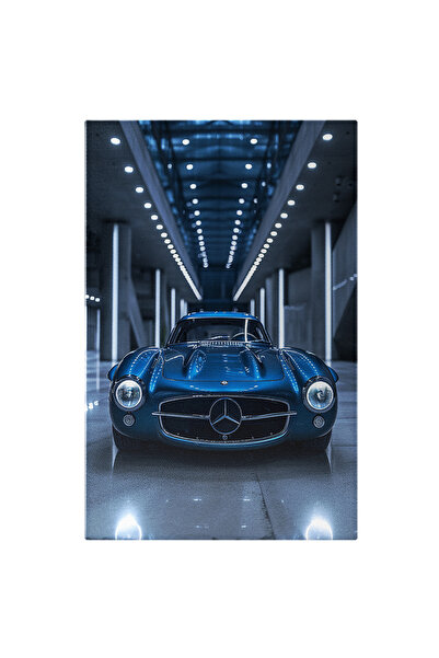 StoryGift Romania Tablou Canvas Blue Car Frumos Aranjata Pentru O Sedinta Fot...