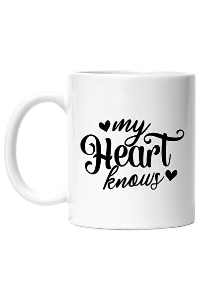 StoryGift Romania Cana Cu Inimioare Si Mesajul In Engleza "my Heart Knows" - ...