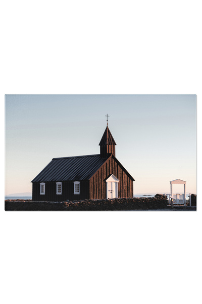 StoryGift Romania Tablou Canvas: Casa Si Biserica In Islanda