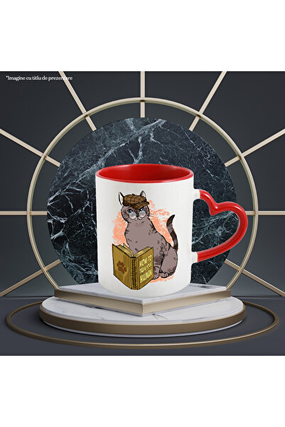 StoryGift Romania Cana Cu O Pisica, Detectiva, Ochelari, Vrea Sa Invete Cum Sa Isi Dreseze Stapanu, Cu ,stg