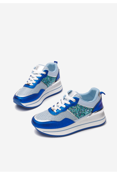 B T Shoes Sneakers Cu Platformă Hanifa Albastri