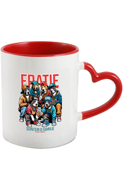 StoryGift Romania Cana Grup De Caini Gangster Mesaj Suntem O Familie, 330ml, ...