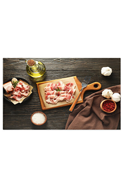 StoryGift Romania Tablou Canvas - Delicatese Afumate Cu Usturoi Si Piper, Aro...