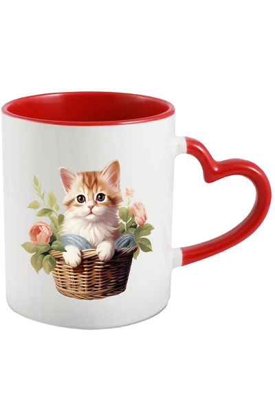 StoryGift Romania Cana Cu O Pisicuta Care Sta Intr-un Cosulet | Ilustratie | ...