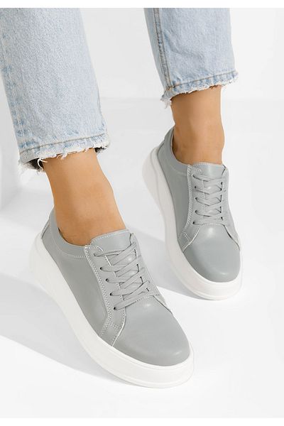 B T Shoes Sneakers Dama Piele Veltoria Gri