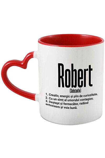 StoryGift Romania Cana Cu Numele Robert, Cu Mesaj Motivational, Creativ, Energic, Curios, Destept,, Cu ,stg